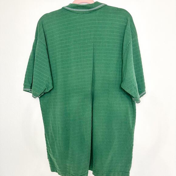 NFL 1990's Green Bay Packers Men's Polo Embroidered Logo Green Cotton - Picture 3 of 4